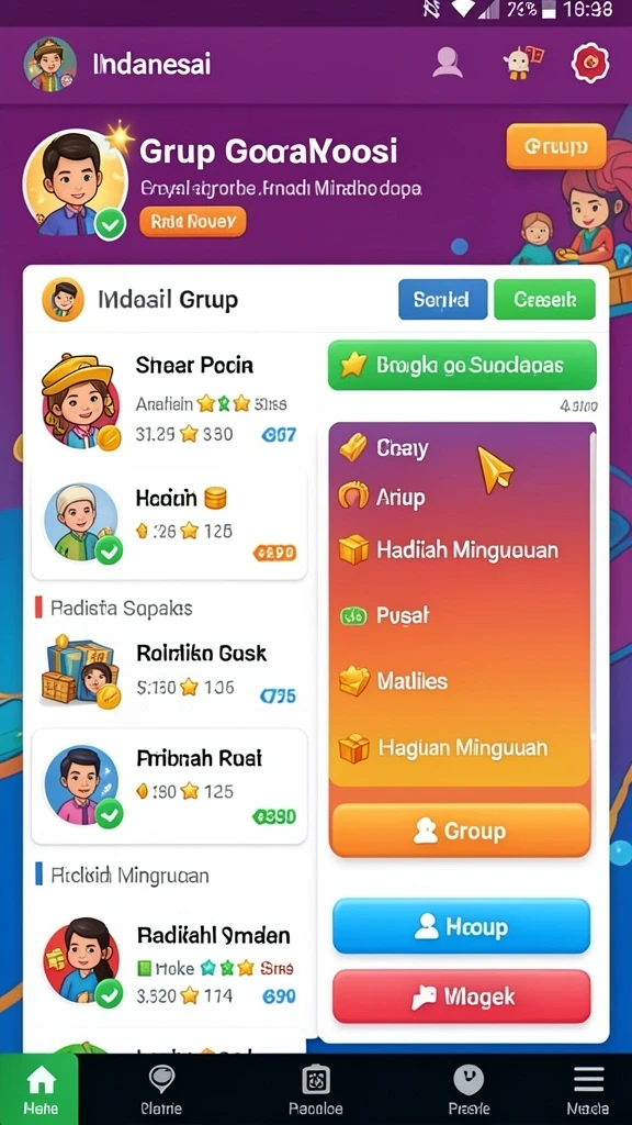 Tampilan grafis menakjubkan dari dunia luar angkasa.