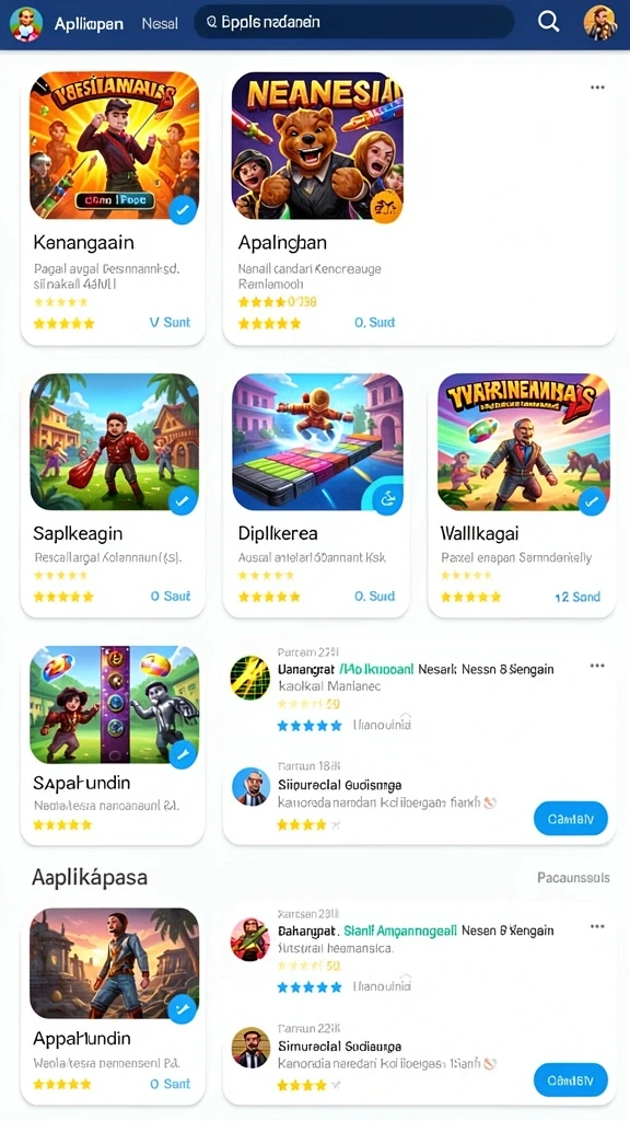 Tampilan antarmuka yang menarik dan modern.
