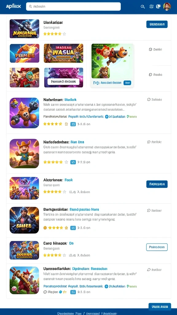 Leaderboard menampilkan peringkat pemain secara real-time.