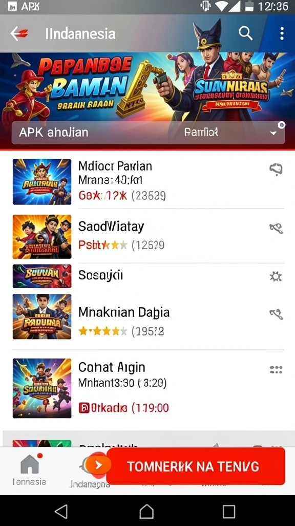 Tampilan level yang penuh warna dan detail.