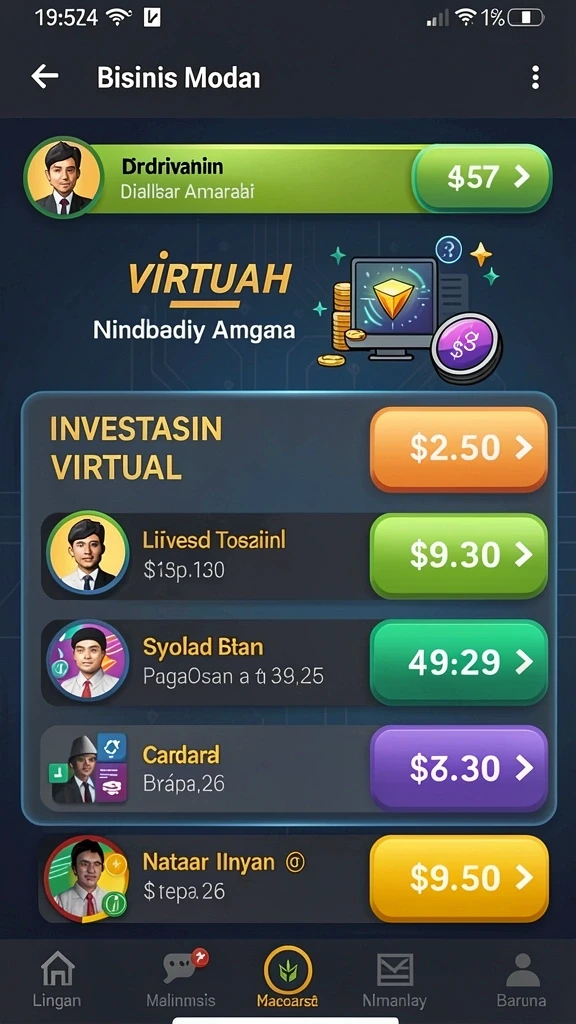 Berbagai tema permainan yang menarik.