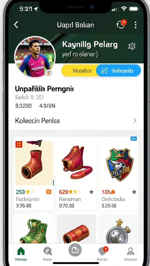 Tampilan antarmuka yang modern dan menarik.