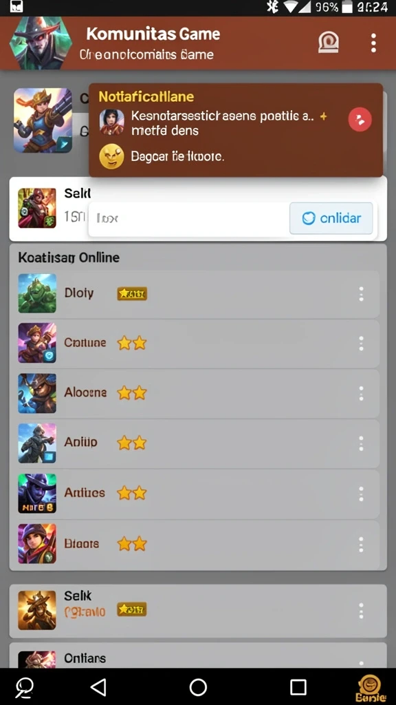 Karakter-karakter unik dengan desain yang mengesankan.