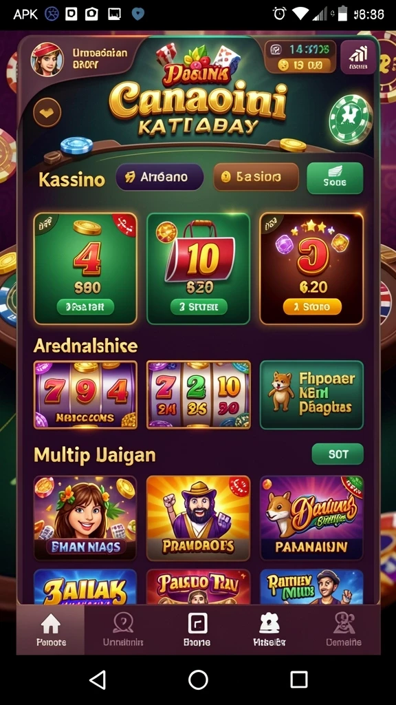 Screenshot menampilkan antarmuka utama DEWI288 yang menarik.