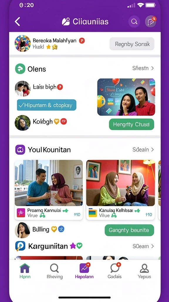 Menu permainan yang bervariasi dan mudah diakses.