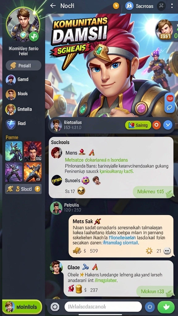 Karakter menarik dengan desain unik dan kemampuan berbeda.