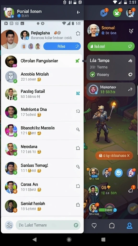 Tampilan antarmuka yang menarik dan mudah digunakan.