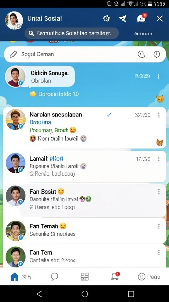 Karakter-karakter unik dalam permainan yang siap membantu.