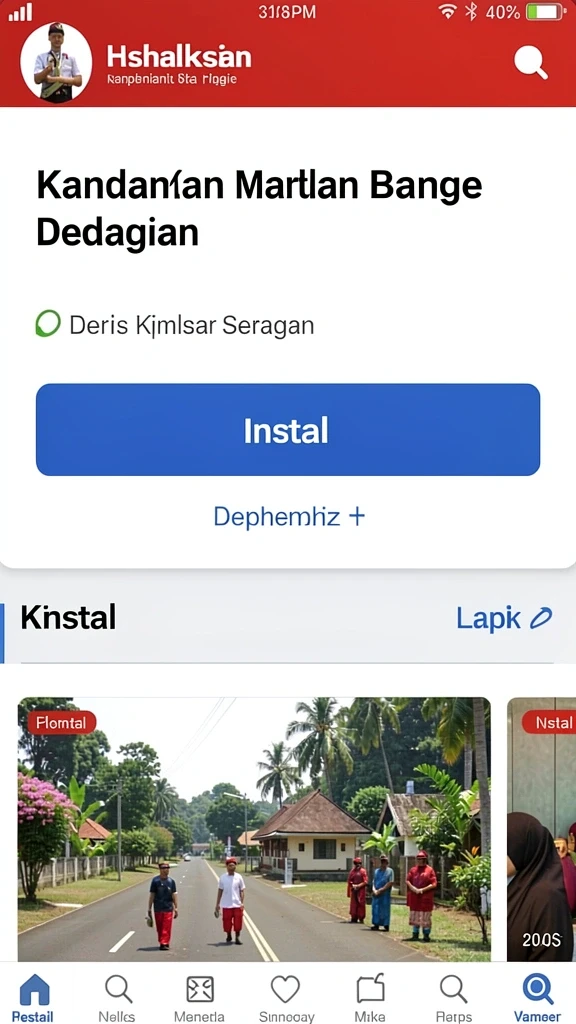 Tampilan utama aplikasi IDKLUB yang menarik.