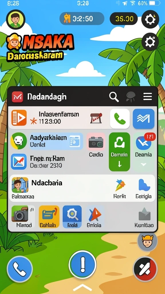 Tampilan menu utama yang menarik dan intuitif.