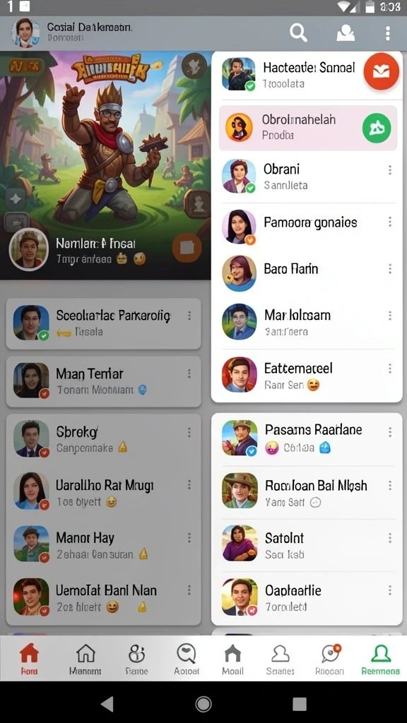 Tampilan antarmuka yang modern dan menarik.
