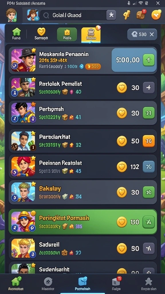 Fitur sosial yang memungkinkan interaksi antar pemain.