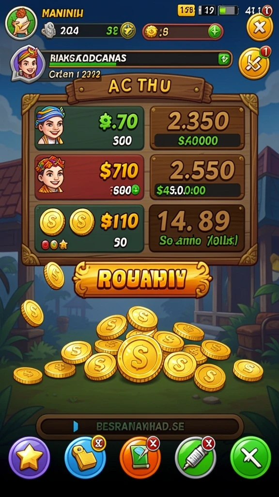 Tampilan antarmuka LUCKYSLOTS yang menarik dan mudah digunakan.