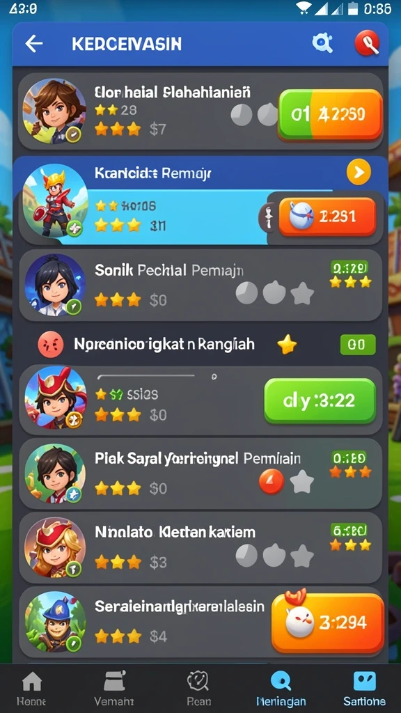 Tampilan antarmuka yang menarik dan user-friendly.