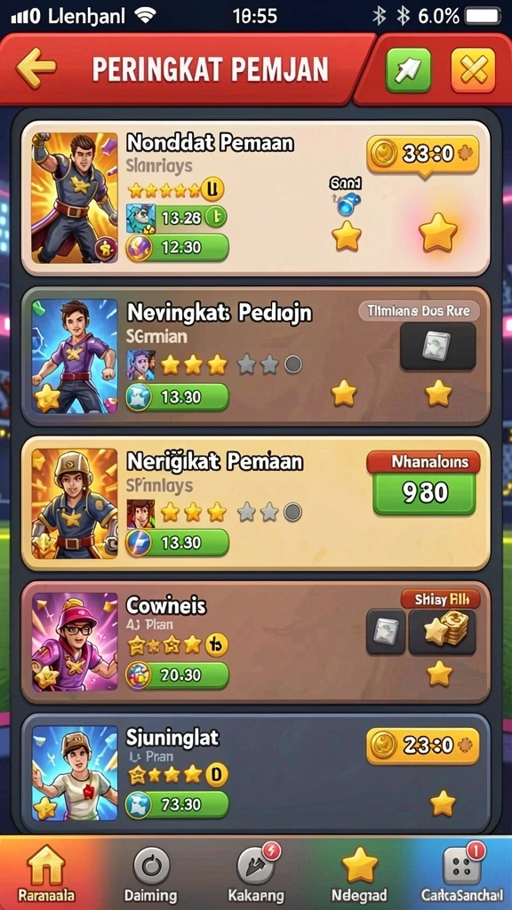 Pengalaman bermain yang seru dan interaktif.