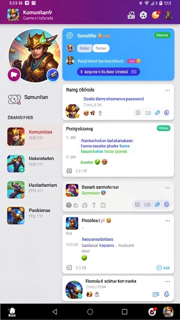 Mode permainan seru dengan banyak tantangan.