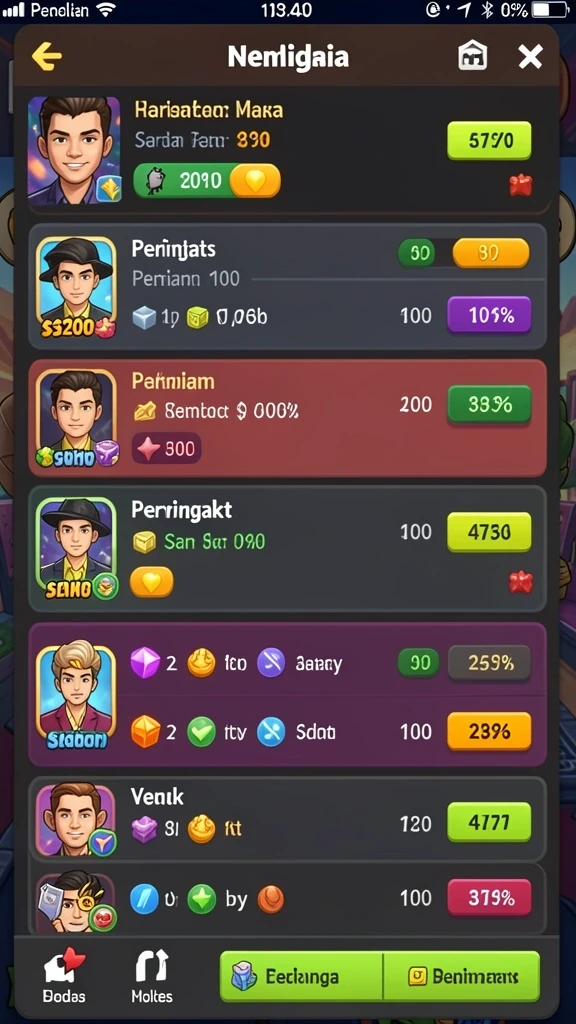 Level-level seru yang menantang untuk dijelajahi.