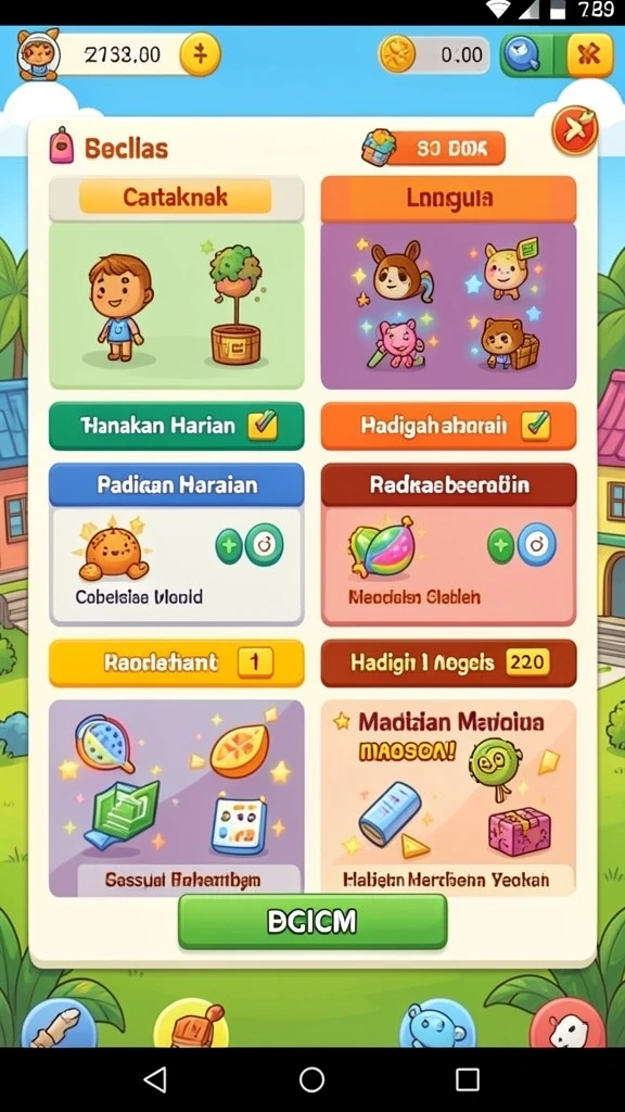 Berbagai jenis permainan yang menghibur dan adiktif.